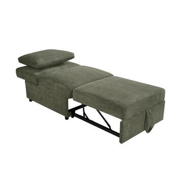 Poltrona Letto Verde Salvia Velaria con Letto a Carrello,... - Marino Fa Mercato