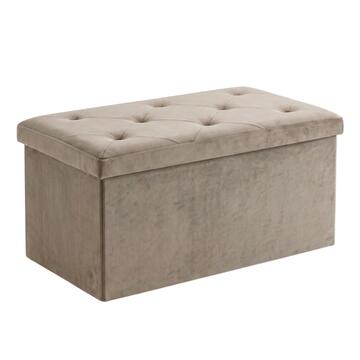 Pouff Contenitore Rettangolare Velvy 76x38 h38 cm -... - Marino Fa Mercato