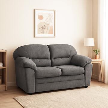 Divano Melissa 2 Posti Grigio 160x95x83cm - Made in Italy