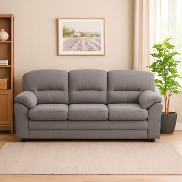 Divano 3 posti classico Bari grigio 200x85x90