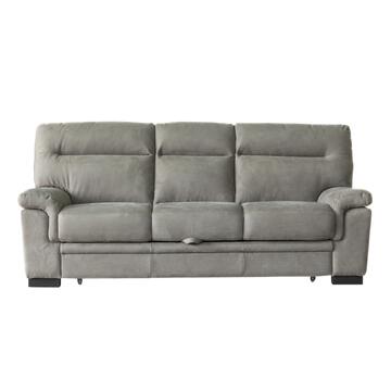 Divano Letto Moderno 3 Posti Flavia in Microfibra Tortora... - Marino Fa Mercato