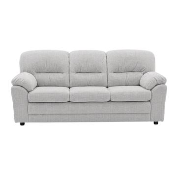 Divano 3 Posti Classico Bali Grigio 200x85 h90 cm, Divano Lineare Made in Italy