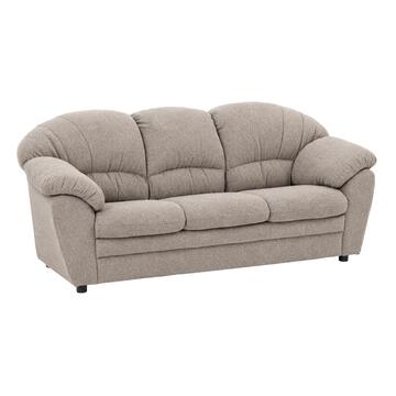 Divano Classico Lineare 3 Posti Melissa Sabbia 205x95 h83 cm con Cuscini Imbottiti