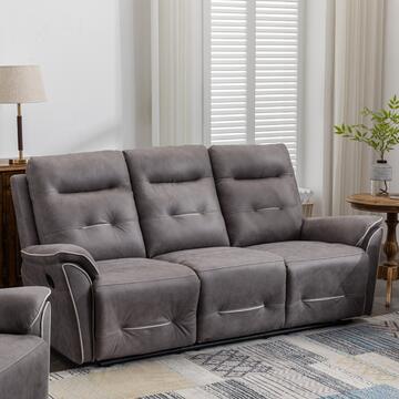 Divano 3 Posti Reclinabile Manualmente Daven 212x101x97cm... - Marino Fa Mercato