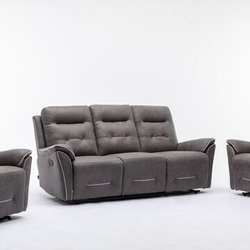 Divano 3 Posti Reclinabile Manualmente Daven 212x101x97cm... - Marino Fa Mercato