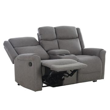 Divano Bardo 2 Posti Reclinabile 171x90 h101 cm Grigio