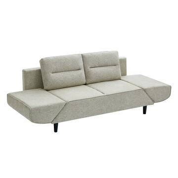 Divano Letto 2 Posti Salvaspazio Tortora con Braccioli... - Marino Fa Mercato