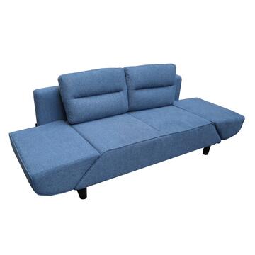 Divano Letto 2 Posti Salvaspazio Blu con Braccioli... - Marino Fa Mercato