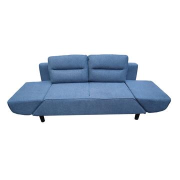 Divano Letto 2 Posti Salvaspazio Blu con Braccioli... - Marino Fa Mercato