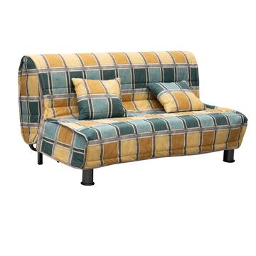 Divano Letto Bomber Havana 2 posti, 165x85x94 cm, con Cuscini