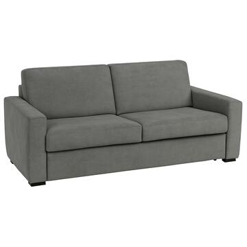 Divano Letto Sara 2 Posti Grigio 200x95 h 88 cm in Fibra di Poliestere Tramata Sfoderabile