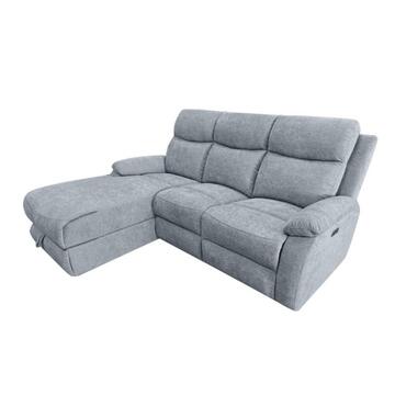 Divano 3 Posti Naly Grigio con Recliner Elettrico +... - Marino Fa Mercato