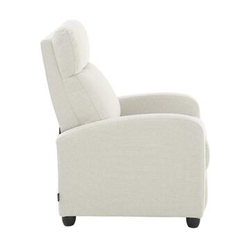 Poltrona Kippy Grigio-Beige, Reclinabile Manualmente,... - Marino Fa Mercato