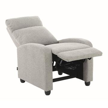 Poltrona Kippy Tortora Chiaro, Reclinabile Manualmente, 70x80 h 100 cm