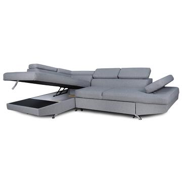 Divano Letto Riolo Angolare SX Grigio - 3 Posti - 272x192... - Marino Fa Mercato