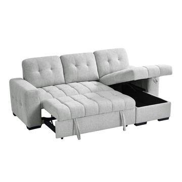 Divano Letto Angolare 3 Posti Reversibile Ellery Grigio... - Marino Fa Mercato