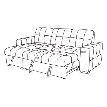 Divano Letto Angolare 3 Posti Reversibile Ellery Grigio... - Marino Fa Mercato