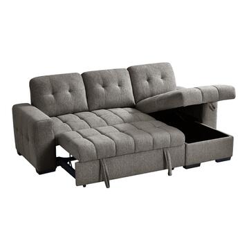 Divano Letto Angolare 3 Posti Reversibile Ellery Antracite... - Marino Fa Mercato