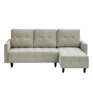 Divano Letto Angolare 3 Posti Tortora con Chaise Longue... - Marino Fa Mercato