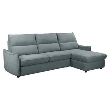Divano Letto Angolare Yanis Grigio 3 Posti con Chaise...