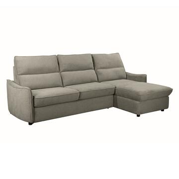 Divano Letto Angolare Yanis Tortora 3 Posti con Chaise...