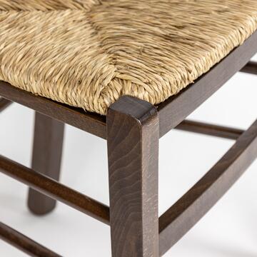 Sedia Tradizionale Paesana in Legno Colore Noce - con... - Marino Fa Mercato