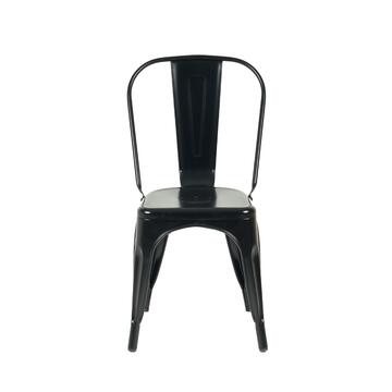 Sedia Klaus in Metallo Impilabile 44x51 h 85 cm - Nera - Marino Fa Mercato