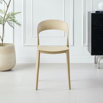 Sedia Xena Kaki in Polipropilene - 43x46 h77 cm - Impilabile... - Marino Fa Mercato