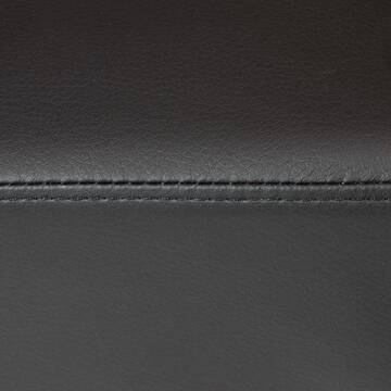 Sedia Moderna Nancy in Ecopelle Nera 47x50 h 100 cm