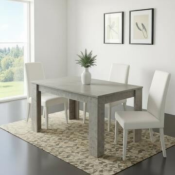 Sedia Moderna Nancy in Ecopelle Bianca 44x48 h 100... - Marino Fa Mercato