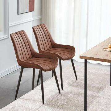 Sedia Moderna Sket Marrone 62x52 h87 cm - per Sala... - Marino Fa Mercato