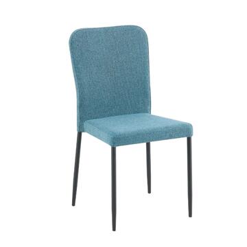 Sedia Moderna Ladoga 52x44 h89 cm - Petrolio