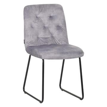 Sedia Moderna Imbottita Oria Grigia 61x45cm h 84 cm