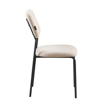 Sedia Moderna Plinia Beige 53x43 h84 cm con Gambe in... - Marino Fa Mercato