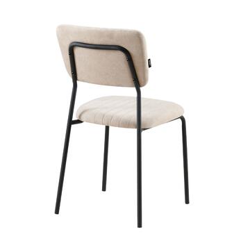 Sedia Moderna Plinia Beige 53x43 h84 cm con Gambe in... - Marino Fa Mercato