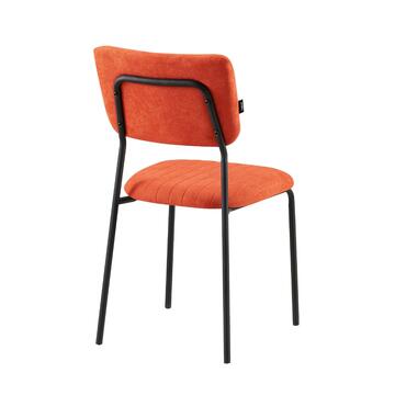 Sedia Moderna Plinia Arancione 53x43 h84 cm con Gambe... - Marino Fa Mercato