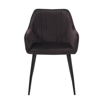 Poltroncina Moderna Nero Nemesi con Gambe in Ferro... - Marino Fa Mercato