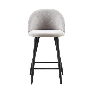 Sgabello Moderno Rufo Grigio 50x50 h92 cm con Gambe... - Marino Fa Mercato