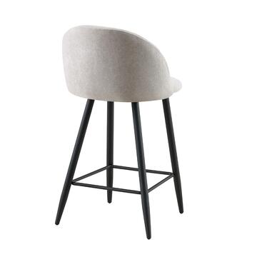 Sgabello Moderno Rufo Grigio 50x50 h92 cm con Gambe... - Marino Fa Mercato