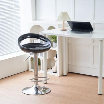 Sgabello Amy con Elevazione a Gas 45x41 h 77cm - Nero - Marino Fa Mercato