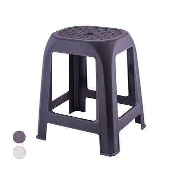 Sgabello Multiuso in Polipropilene - 41x35x46cm - Nero/Tortora/Bianco (Scegli il colore dopo l'ordine)