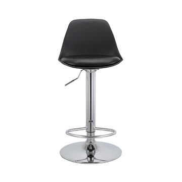 Sgabello Stian con Elevazione a Gas 39x82x38 cm - Nero - Marino Fa Mercato