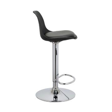 Sgabello Stian con Elevazione a Gas 39x82x38 cm - Nero - Marino Fa Mercato