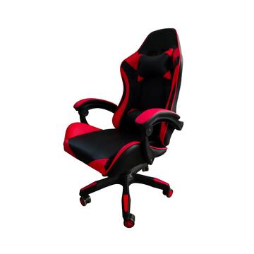 Poltrona da Gaming Rossa/Nera con Schienale Regolabile,... - Marino Fa Mercato