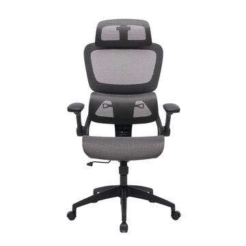 Poltrona da Ufficio Grigia Ergonomica Kinetika con... - Marino Fa Mercato