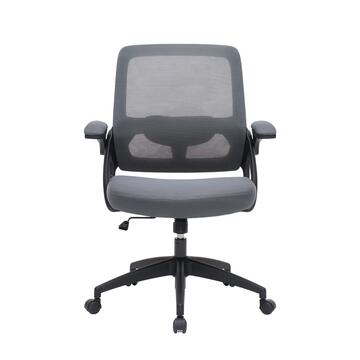 Poltrona da Ufficio Grigia Vixer con Ruote e Braccioli... - Marino Fa Mercato