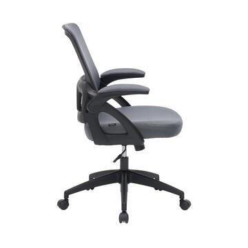 Poltrona da Ufficio Grigia Vixer con Ruote e Braccioli... - Marino Fa Mercato