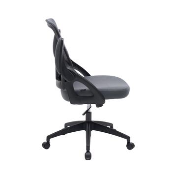 Poltrona da Ufficio Grigia Vixer con Ruote e Braccioli... - Marino Fa Mercato