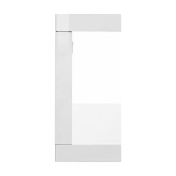 Tavolino Soggiorno Moderno Zeta Bianco Laccato 90x41x55cm - Marino Fa Mercato