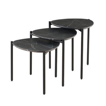 Set 3 Tavolini da Caffè Dain Cemento 50x40 + 50x46... - Marino Fa Mercato